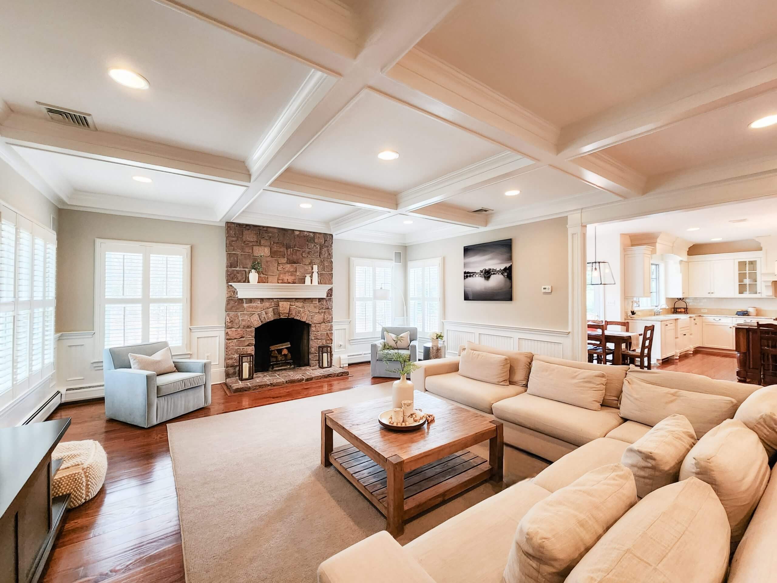 Staged Living Room Wyckoff NJ